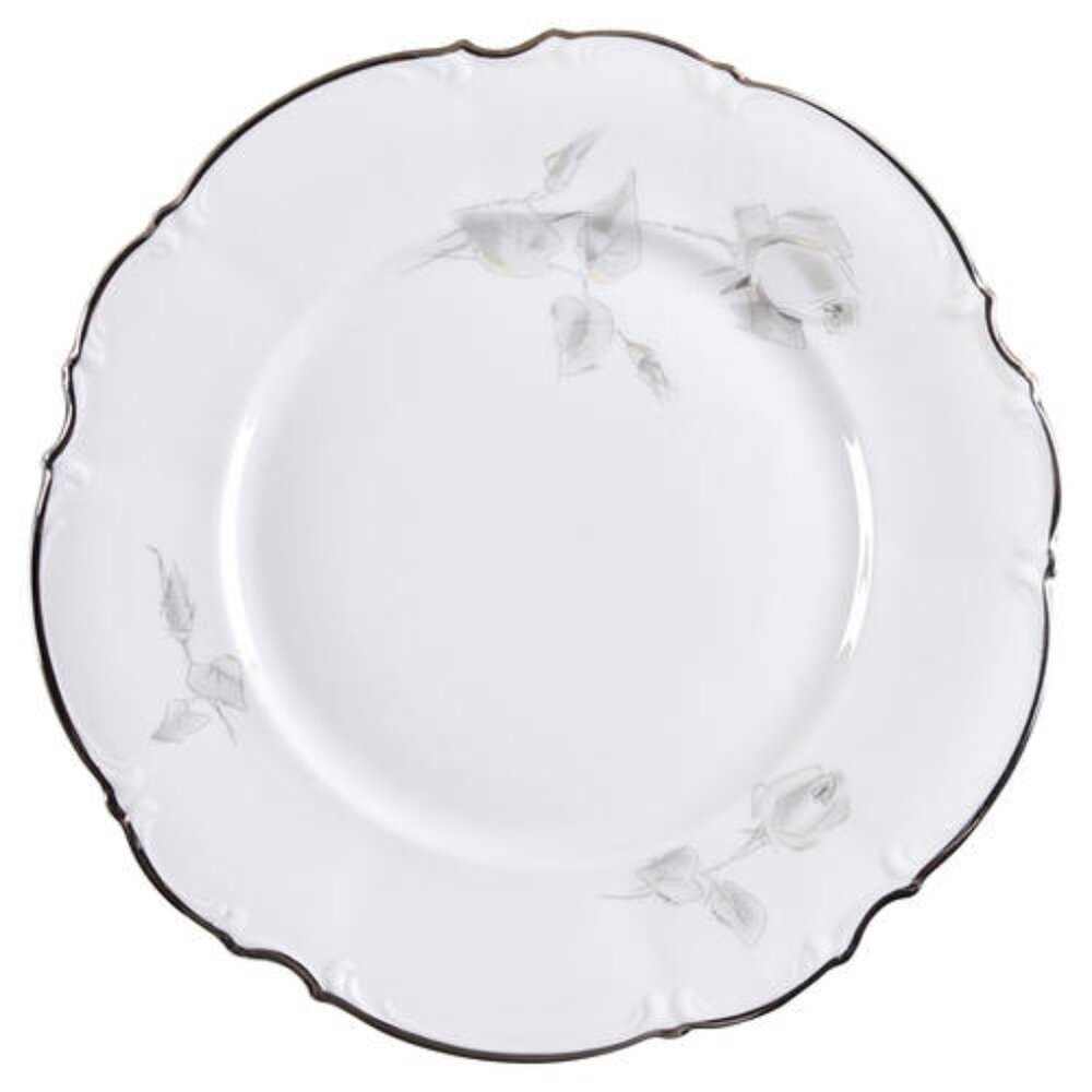 Vintage  Fine China Gray Rose by Hutschenreuther